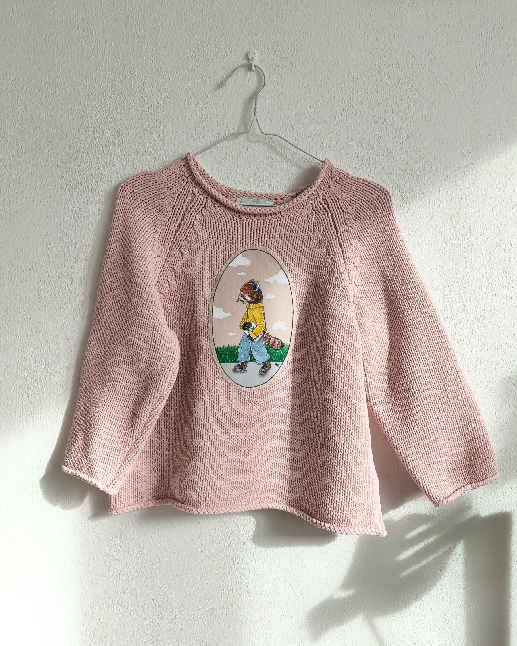 Panda na prechádzke - Upcy sveter (2XL/3XL)