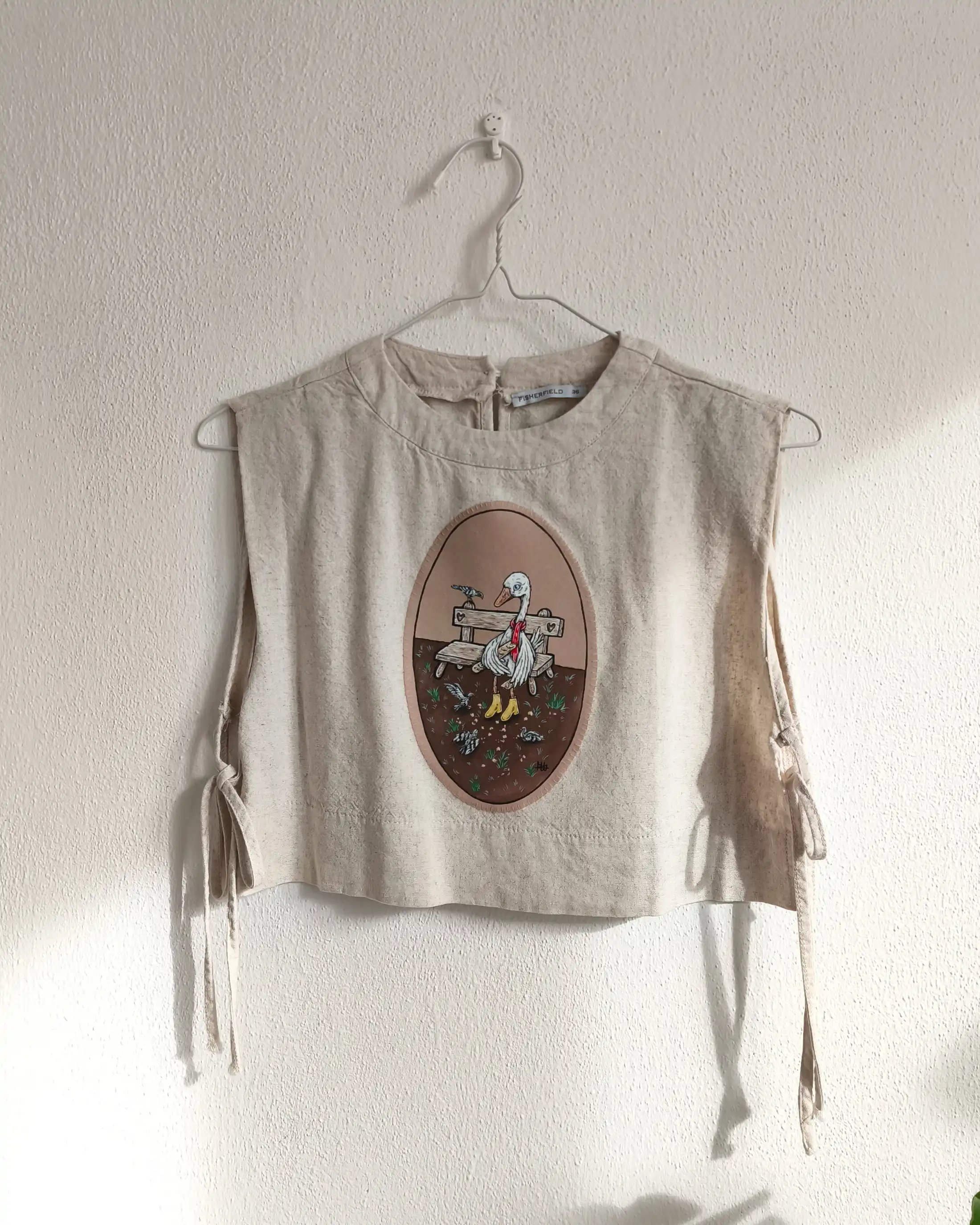 Hus v parku - Upcy vesta (S)