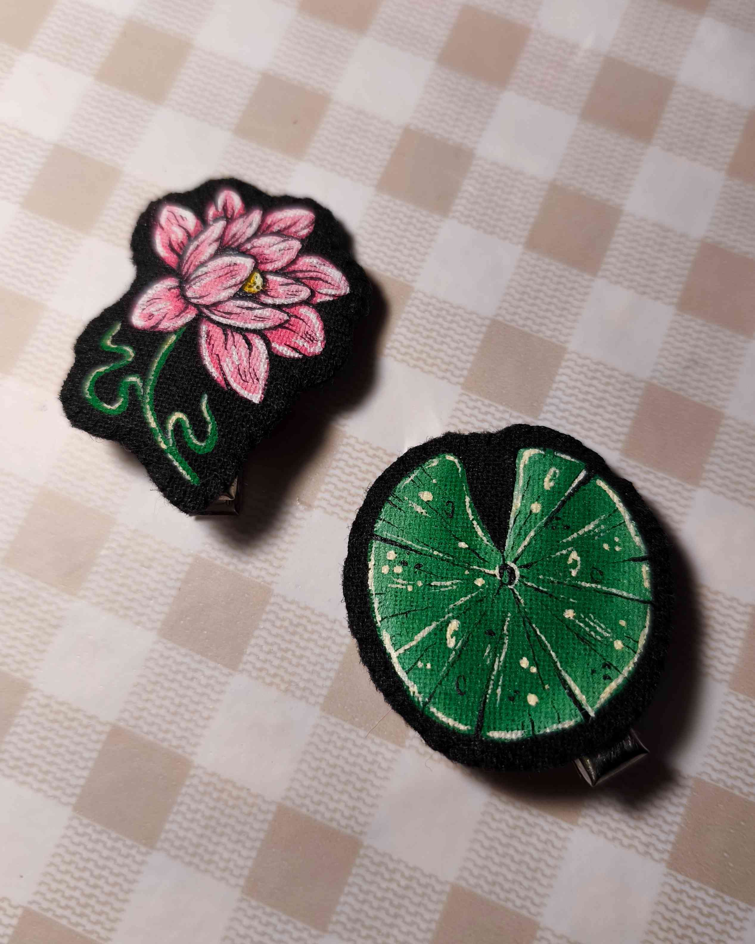 Set malých sponiek – Lotos