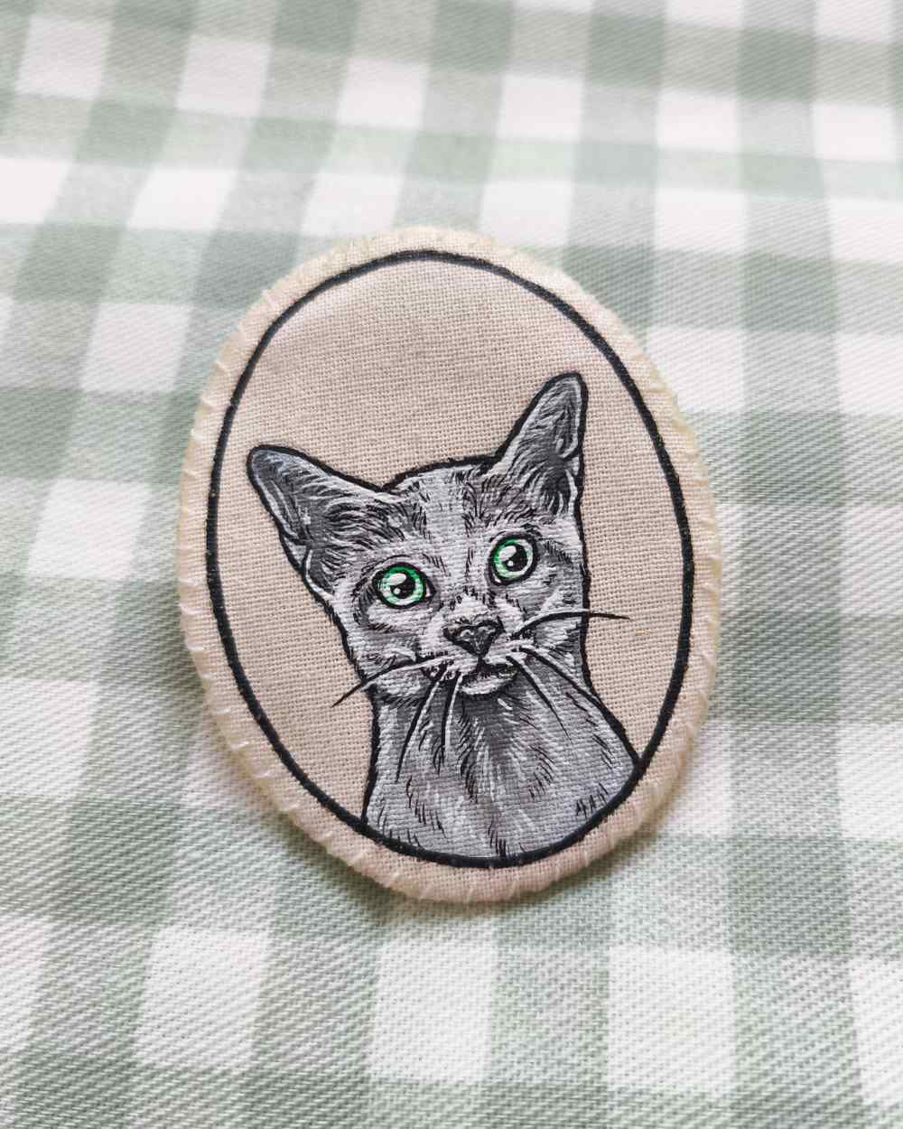 Brošňa - Ruská modrá mačka